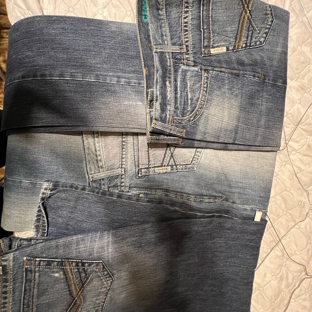 3 pair Cinch Grant Men's Bootcut Jeans - Dark Blue